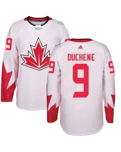 Team CA. #9 Matt Duchene White 2016 World Cup Stitched NHL Jersey