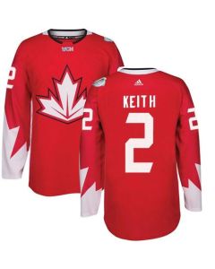 Team Canada #2 Duncan Keith Red 2016 World Cup Stitched Youth NHL Jersey
