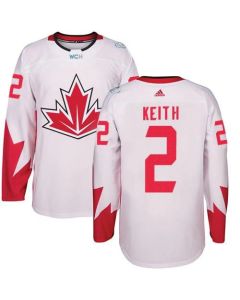 Team Canada #2 Duncan Keith White 2016 World Cup Stitched Youth NHL Jersey