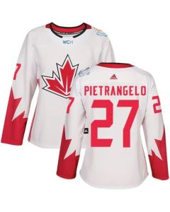 Team Canada #27 Alex Pietrangelo White 2016 World Cup Women's Stitched NHL Jersey