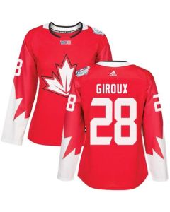Team Canada #28 Claude Giroux Red 2016 World Cup Women's Stitched NHL Jersey