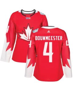 Team Canada #4 Jay Bouwmeester Red 2016 World Cup Women's Stitched NHL Jersey