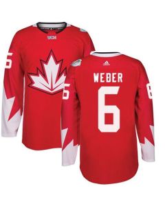 Team Canada #6 Shea Weber Red 2016 World Cup Stitched Youth NHL Jersey