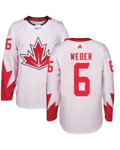 Team Canada #6 Shea Weber White 2016 World Cup Stitched Youth NHL Jersey