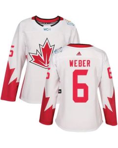 Team Canada #6 Shea Weber White 2016 World Cup Women's Stitched NHL Jersey
