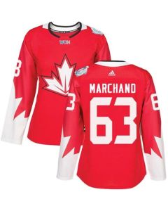 Team Canada #63 Brad Marchand Red 2016 World Cup Women's Stitched NHL Jersey