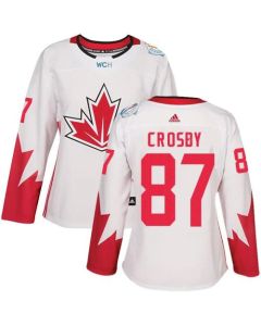 Team Canada #87 Sidney Crosby White 2016 World Cup Women's Stitched NHL Jersey