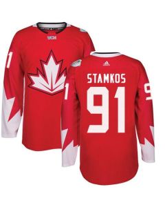 Team Canada #91 Steven Stamkos Red 2016 World Cup Stitched Youth NHL Jersey