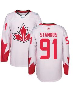 Team Canada #91 Steven Stamkos White 2016 World Cup Stitched Youth NHL Jersey