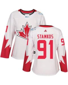 Team Canada #91 Steven Stamkos White 2016 World Cup Women's Stitched NHL Jersey