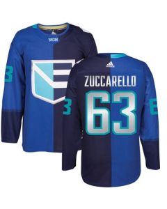 Team Europe Hockey #63 Mats Zuccarello Blue 2016 World Cup Stitched NHL Jersey