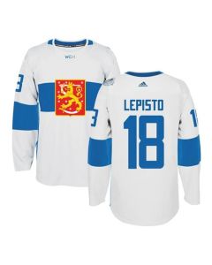 Team Finland #18 Sami Lepisto White 2016 World Cup Stitched NHL Jersey