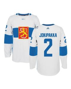 Team Finland #2 Jyrki Jokipakka White 2016 World Cup Stitched NHL Jersey
