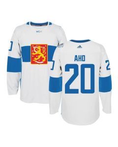 Team Finland #20 Sebastian Aho White 2016 World Cup Stitched NHL Jersey
