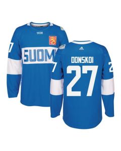 Team Finland #27 Joonas Donskoi Blue 2016 World Cup Stitched NHL Jersey
