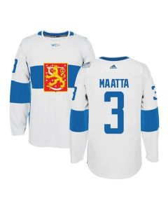 Team Finland #3 Olli Maatta White 2016 World Cup Stitched NHL Jersey