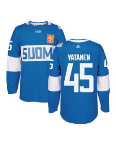 Team Finland #45 Sami Vatanen Blue 2016 World Cup Stitched NHL Jersey