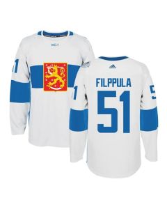 Team Finland #51 Valtteri Filppula White 2016 World Cup Stitched NHL Jersey