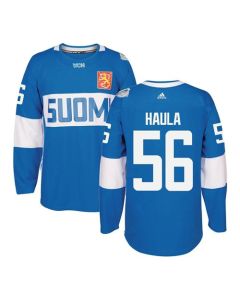Team Finland #56 Erik Haula Blue 2016 World Cup Stitched NHL Jersey