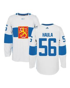 Team Finland #56 Erik Haula White 2016 World Cup Stitched NHL Jersey