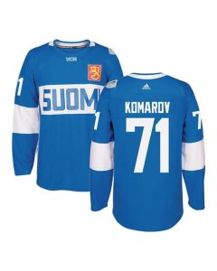 Team Finland #71 Leo Komarov Blue 2016 World Cup Stitched NHL Jersey