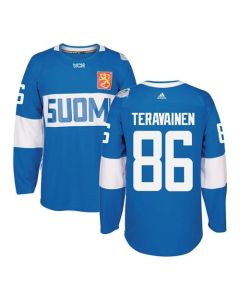 Team Finland #86 Teuvo Teravainen Blue 2016 World Cup Stitched NHL Jersey