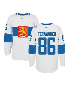 Team Finland #86 Teuvo Teravainen White 2016 World Cup Stitched NHL Jersey