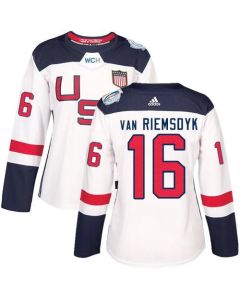 Team USA #16 James van Riemsdyk White 2016 World Cup Women's Stitched NHL Jersey