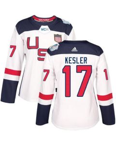 Team USA #17 Ryan Kesler White 2016 World Cup Women's Stitched NHL Jersey