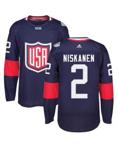 Team USA #2 Matt Niskanen Navy Blue 2016 World Cup Stitched Youth NHL Jersey