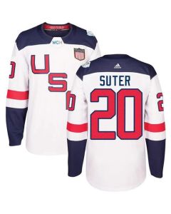 Team USA #20 Ryan Suter White 2016 World Cup Stitched Youth NHL Jersey