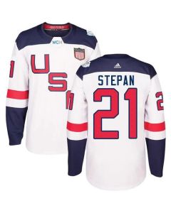 Team USA #21 Derek Stepan White 2016 World Cup Stitched Youth NHL Jersey