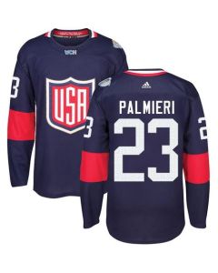 Team USA #23 Kyle Palmieri Navy Blue 2016 World Cup Stitched NHL Jersey