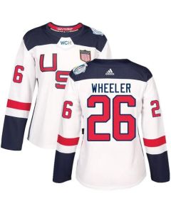 Team USA #26 Blake Wheeler White 2016 World Cup Women's Stitched NHL Jersey