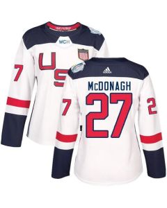 Team USA #27 Ryan McDonagh White 2016 World Cup Women's Stitched NHL Jersey
