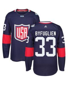 Team USA #33 Dustin Byfuglien Navy Blue 2016 World Cup Stitched Youth NHL Jersey