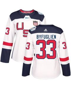 Team USA #33 Dustin Byfuglien White 2016 World Cup Women's Stitched NHL Jersey