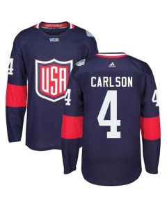 Team USA #4 John Carlson Navy Blue 2016 World Cup Stitched NHL Jersey
