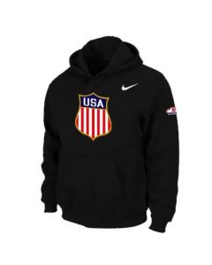 Team USA Hockey Winter Olympics KO Pullover Performance NHL Hoodie Black