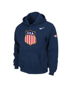 Team USA Hockey Winter Olympics KO Pullover Performance NHL Hoodie Dark Blue