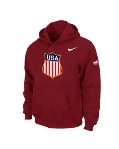 Team USA Hockey Winter Olympics KO Pullover Performance NHL Hoodie Red