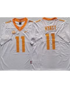 Tennessee Volunteers #11 HYATT White Stitched Jersey