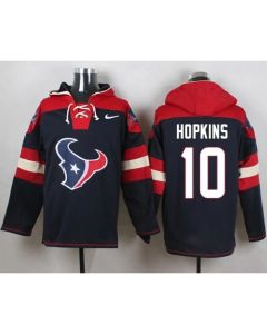 Texans #10 DeAndre Hopkins Navy Blue Player Pullover NFL Hoodie