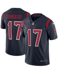 Texans #17 Brock Osweiler Navy Blue Men's Stitched NFL Limited Rush Jersey