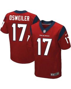 Texans #17 Brock Osweiler Red Alternate Men's Stitched NFL Elite Jersey