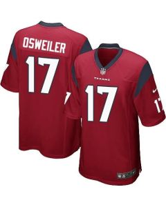 Texans #17 Brock Osweiler Red Alternate Youth Stitched NFL Elite Jersey