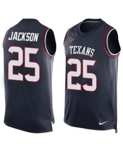 Texans #25 Kareem Jackson Navy Blue Team Color Men's Stitched NFL Limited Tank Top Jersey