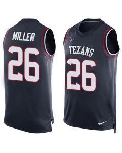 Texans #26 Lamar Miller Navy Blue Team Color Men's Stitched NFL Limited Tank Top Jersey