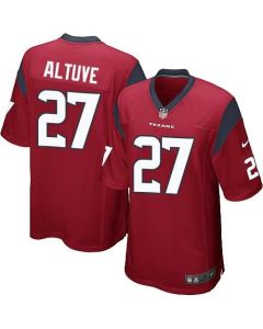 Texans #27 Jose Altuve Red Alternate Youth Stitched NFL Elite Jersey
