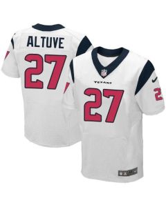 Texans #27 Jose Altuve White Men's Stitched NFL Elite Jersey